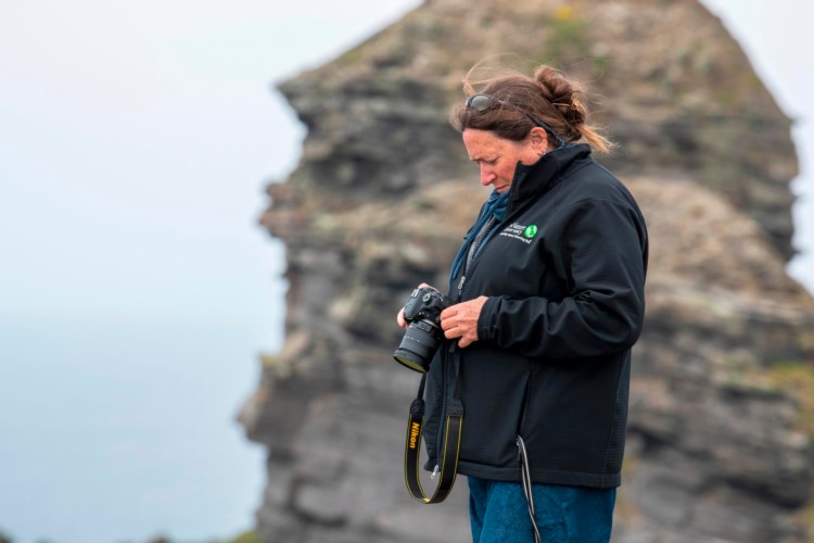 Photog. Kelly at Cliffs of Mohr.